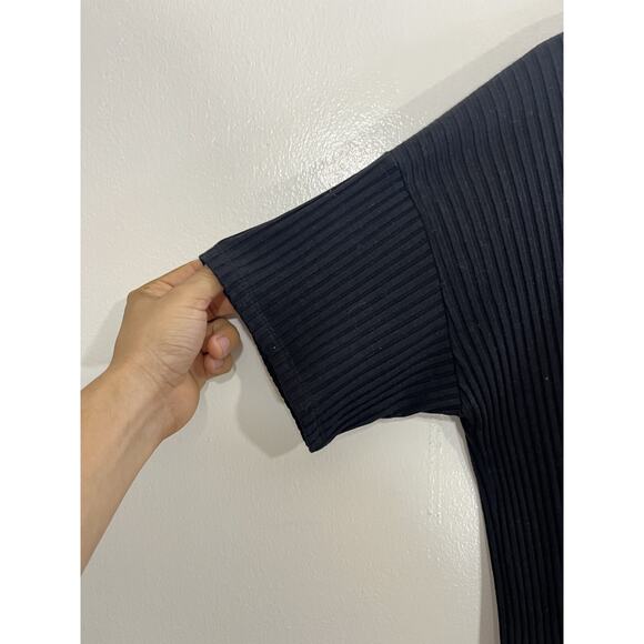 Eileen Fisher Tencel Stretch Rib Dress Shirt Lagom Minimalist Capsule Scandi - Picture 3 of 12